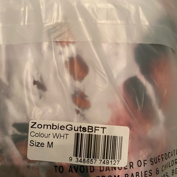 Blackmilk “ZOMBIE GUTS BFT” Size Medium M NWT Blood - Picture 15 of 16